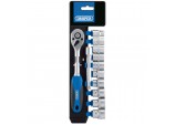 Metric Socket and Ratchet Set, 3/8&rdquo; Sq. Dr. (12 Piece)