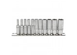 Imperial Deep Socket on Metal Rail, 1/4&rdquo; Sq. Dr. (11 Piece)