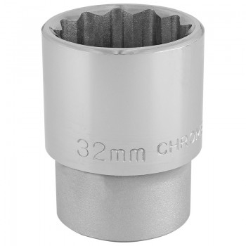 12 Point Socket, 3/4” Sq. Dr., 32mm 12 Point Socket, 3/4” Sq. Dr., 32mm
