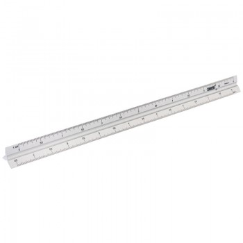 Aluminium Triangle Scale Rule, 300mm Aluminium Triangle Scale Rule, 300mm
