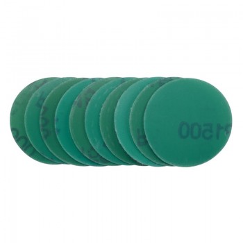 Wet and Dry Sanding Discs with Hook and Loop, 50mm, 1500 Grit (Pack of 10) Wet and Dry Sanding Discs with Hook and Loop, 50mm, 1500 Grit (Pack of 10)
