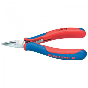 Knipex 35 22 115 Electronics Flat-Round Jaw Pliers, 115mm