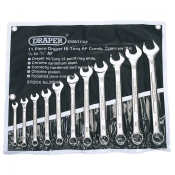 Draper Expert HI-TORQ® Imperial Combination Spanner Set (11 Piece) Draper Expert HI-TORQ® Imperial Combination Spanner Set (11 Piece)