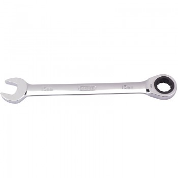 Metric Ratcheting Combination Spanner, 15mm