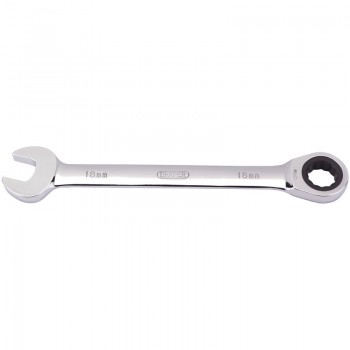 Metric Ratcheting Combination Spanner, 18mm