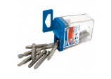 Assorted Insert Bits in Plastic Storage Case, 1/4&rdquo; Hex (15 Piece)