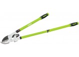 Telescopic Ratchet Action Anvil Loppers with Steel Handles