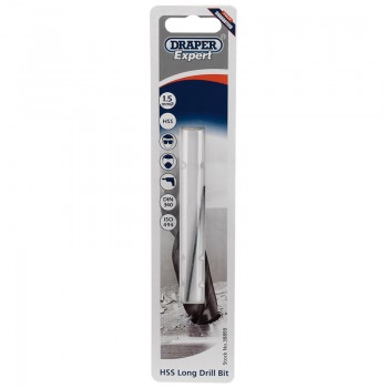 HSS Extra Long Drill Bit, 1.5 x 70mm HSS Extra Long Drill Bit, 1.5 x 70mm