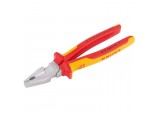 Knipex 02 06 225 Fully Insulated High Leverage Combination Pliers, 225mm