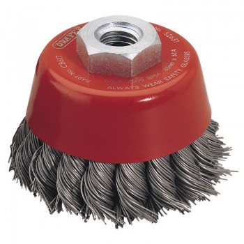 Draper Expert Twist Knot Wire Cup Brush, 60mm, M14 Draper Expert Twist Knot Wire Cup Brush, 60mm, M14