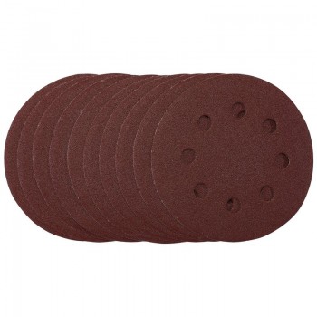 Sanding Discs, 115mm, 120 Grit, Hook & Loop (Pack of 10) Sanding Discs, 115mm, 120 Grit, Hook & Loop (Pack of 10)