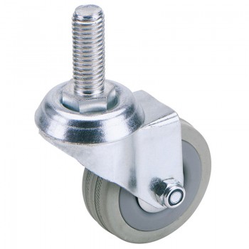 Swivel Bolt Fixing Rubber Castor, 100mm Diameter, S.W.L. 80kg Swivel Bolt Fixing Rubber Castor, 100mm Diameter, S.W.L. 80kg