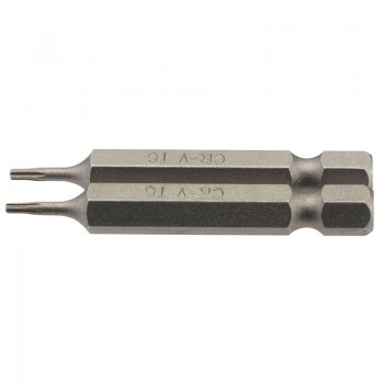 Draper TX-STAR® Insert Bit, 1/4&rdquo; Hex, 50mm Long, T6 (Pack of 2)