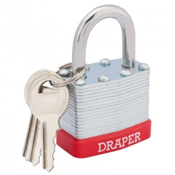 Laminated Steel Padlock, 40 x 26mm