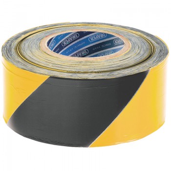 Barrier Tape Roll, 500m x 75mm, Black and Yellow Barrier Tape Roll, 500m x 75mm, Black and Yellow