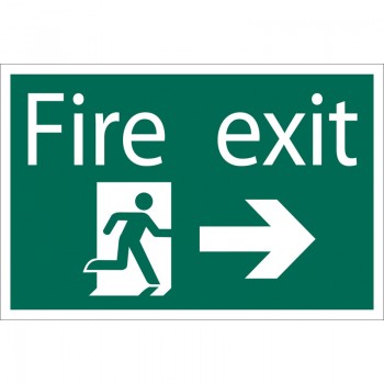 Fire Exit Arrow Right’ Safety Sign Fire Exit Arrow Right’ Safety Sign