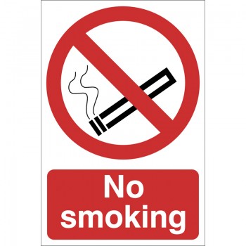 No Smoking’ Prohibition Sign, 400 x 600mm No Smoking’ Prohibition Sign, 400 x 600mm