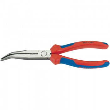 Knipex 26 22 200 Angled Long Nose Pliers with Heavy Duty Handles, 200mm Knipex 26 22 200 Angled Long Nose Pliers with Heavy Duty Handles, 200mm
