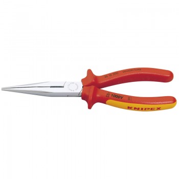 Knipex 26 16 200 SBE Fully Insulated Long Nose Pliers, 200mm Knipex 26 16 200 SBE Fully Insulated Long Nose Pliers, 200mm