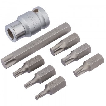 Draper TX-STAR® Bit Set, 1/2&rdquo; Sq. Dr. (8 Piece)