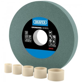 Silicon Carbide Bench Grinding Wheel, 150 x 20mm, 120 Grit Silicon Carbide Bench Grinding Wheel, 150 x 20mm, 120 Grit