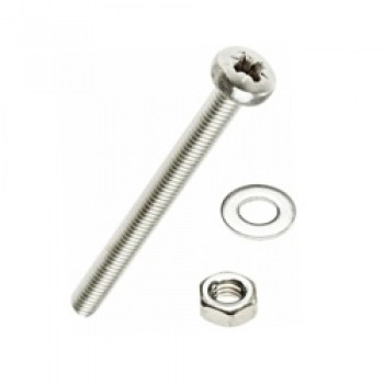 Machine Screws Nuts Washers, Pack of 10 - M6x40 Machine Screws Nuts Washers, Pack of 10 - M6x40
