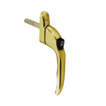 Upvc Inline Espag Lock Window Handle - Brass Upvc Inline Espag Lock Window Handle - Brass