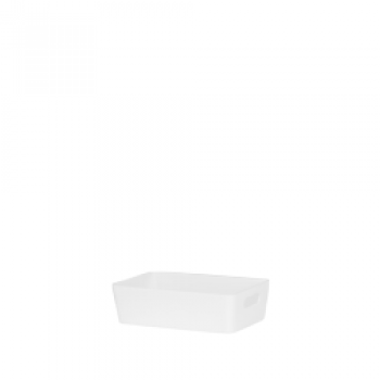 Studio Rectangular Basket 20 x 12.50 x 6cm - Ice White