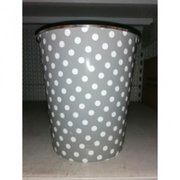 Waste Bin - Grey Dots Waste Bin - Grey Dots