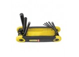 Metric Folding Hex Key Set - 8 Piece