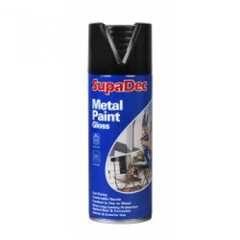 Metal Spray Paint - 400ml Gloss Black Metal Spray Paint - 400ml Gloss Black