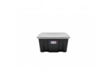 Storage Box Black Base And Clear Lid - 24Lt