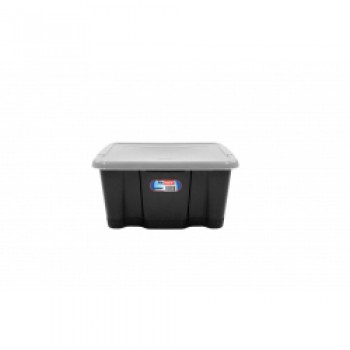 Storage Box Black Base And Clear Lid - 24Lt Storage Box Black Base And Clear Lid - 24Lt