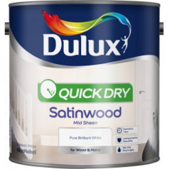 Quick Dry Satinwood 2.5L - Pure Brilliant White Quick Dry Satinwood 2.5L - Pure Brilliant White