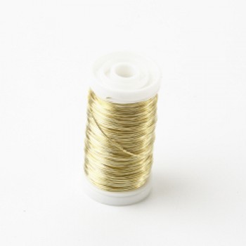 Metalic Reel Wire - Shiny Gold Metalic Reel Wire - Shiny Gold