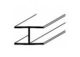 H Section White S - 12mm x 8ft
