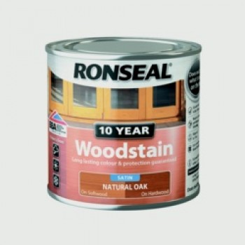 10 Year Woodstain Satin 250ml - Natural Oak