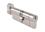 British Standard 1* Euro Cylinder Satin Nickel Thumbturn - 35 x 35mm