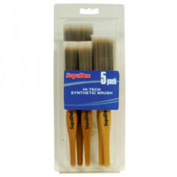 Synthetic Brush Set - 2x1/25mm 2x1.5/38mm 2/50mm, 5 Piece Synthetic Brush Set - 2x1/25mm 2x1.5/38mm 2/50mm, 5 Piece
