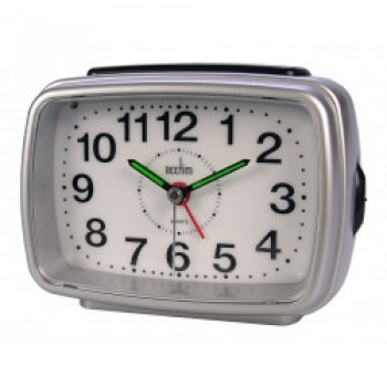 Retro 2 Clock Silver /White Retro 2 Clock Silver /White
