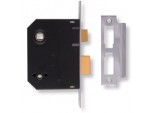 Mortice Bathroom Lock - Chrome Finish 2.5