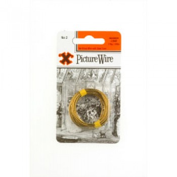 Brass Picture Wire (Blister Pack) - No. 2 Brass Picture Wire (Blister Pack) - No. 2