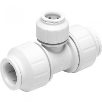 Reducing Tee Connector - 22mm x 22mm x 15mm - White - Pack of 5 Reducing Tee Connector - 22mm x 22mm x 15mm - White - Pack of 5