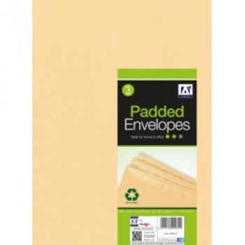 Padded Brown Envelopes - 200 x 275 Pack 3 Padded Brown Envelopes - 200 x 275 Pack 3