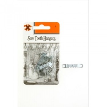 Saw Tooth Hangers - Zinc Plated (Blister Pack) Saw Tooth Hangers - Zinc Plated (Blister Pack)